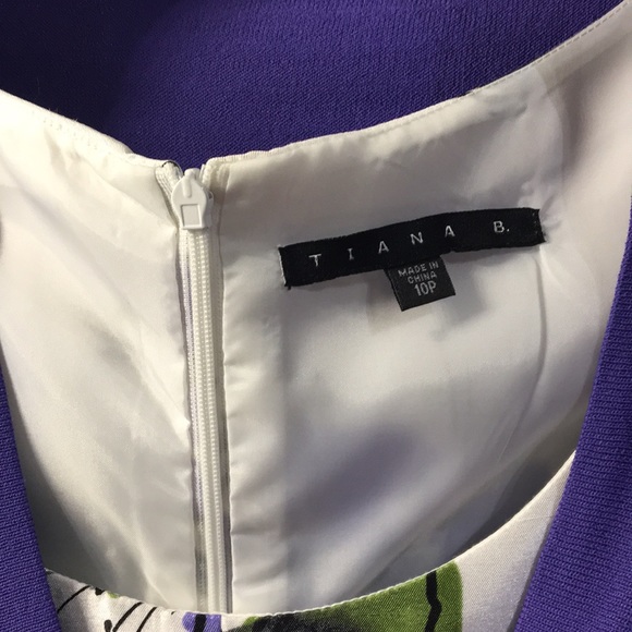 Purple Floral Dress - Picture 3 of 3